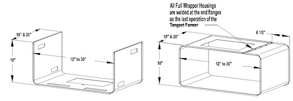 Oven Cavity Part Profile Drawing
